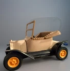 Near Perfect-Vintage 1970 TONKA Model T Roadster-Beige/Black-Metal Plastic US
