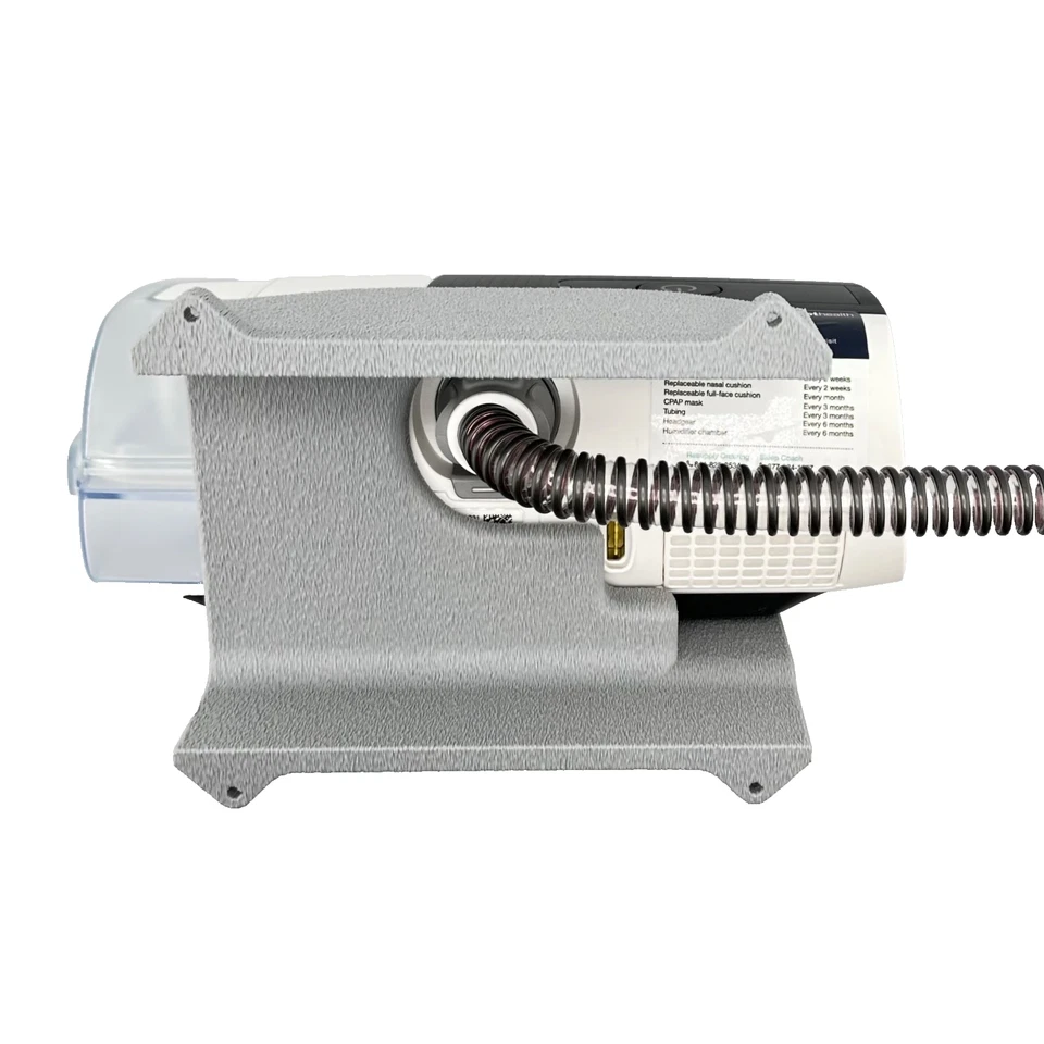 Estante de montaje en pared AirSense 11 gris espacial, gancho para dedo máscara + herrajes hechos en EE. UU. Foto 3 de 4