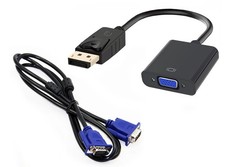 Bundle Adattatore DisplayPort più Cavo VGA Video collegare Pc Notebook a Monitor