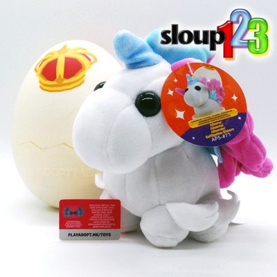 ADOPT ME PETS MYSTERY EGG PLUSH - ALICORN - ULTRA RARE - SERIES 4 - W/ DLC & EGG