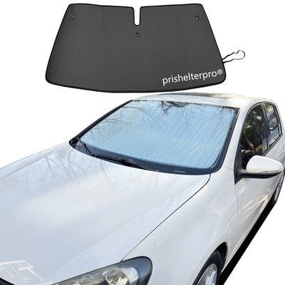 Fit For Volkswagen Golf 11-14Front Windshield Black Silver Privacy Camp Sunshade