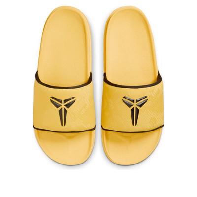 Mens 9 Nike Kobe Offcourt Slide Yellow Open Toe Sandals  display picture 1