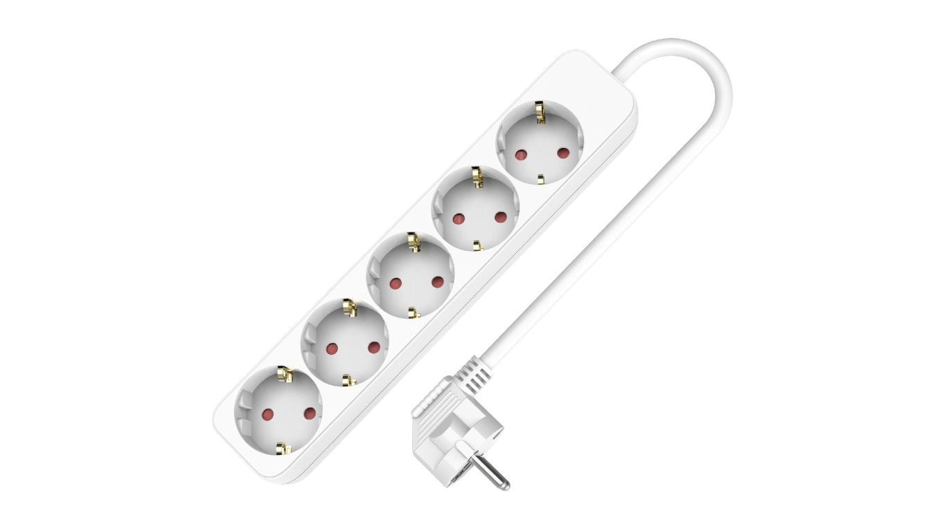 Electric Extension Cord Power Strip for 5 Outlets W-102107