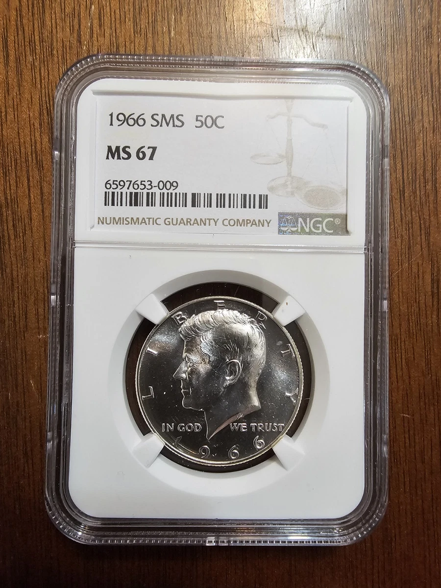 MS 67 Graded 1966 Kennedy US Half Dollars (1964-Now) for sale | eBay