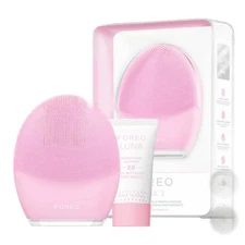 FOREO LUNA 3 Facial Cleansing & Firming Massage Device + Foaming Cleanser
