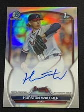 2023 Bowman Draft Chrome Prospect /499 Auto Hurston Waldrep #CDA-HWA
