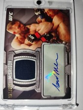 2014 topps ufc connor mcgregor knockout auto  relic 29/250