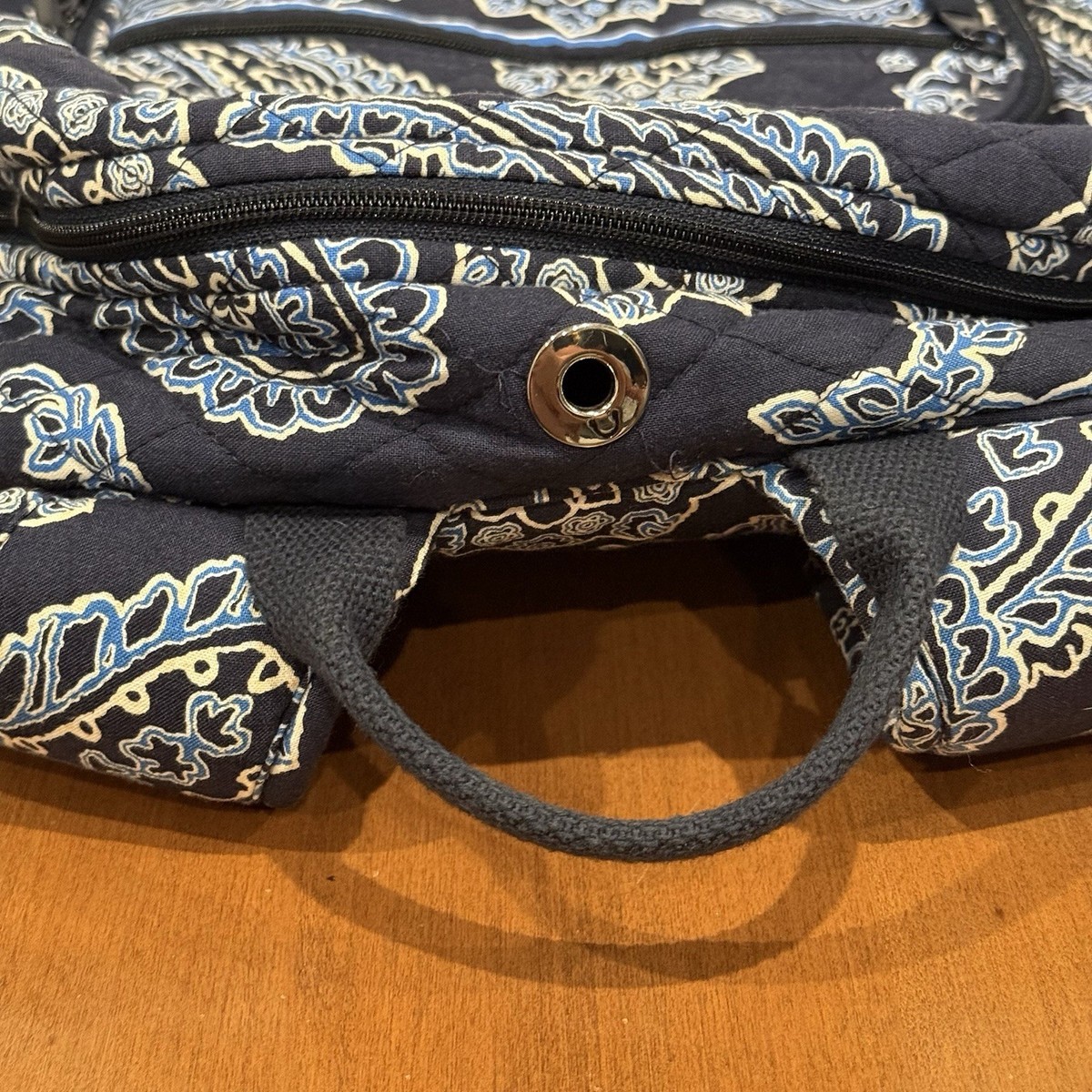 Vera Bradley Blue Bandana Womens Campus Backpack Paisley  display picture 1