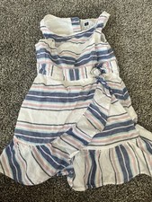 Janie and Jack Pastel Striped Summer Dress With Bow Easter Spring Size 3T A7