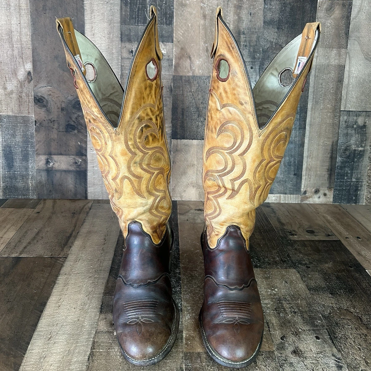OLATHE Men\'s 7C Western Cowboy Ranch Wear Buckaroo Boots 17\