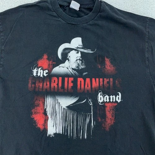 Vtg The Charlie Daniels Band 2007 T-Shirt Mens XL Black Coun 2000s vintage concert t-shirt, vintage, size XL, single stitch, B+ condition
