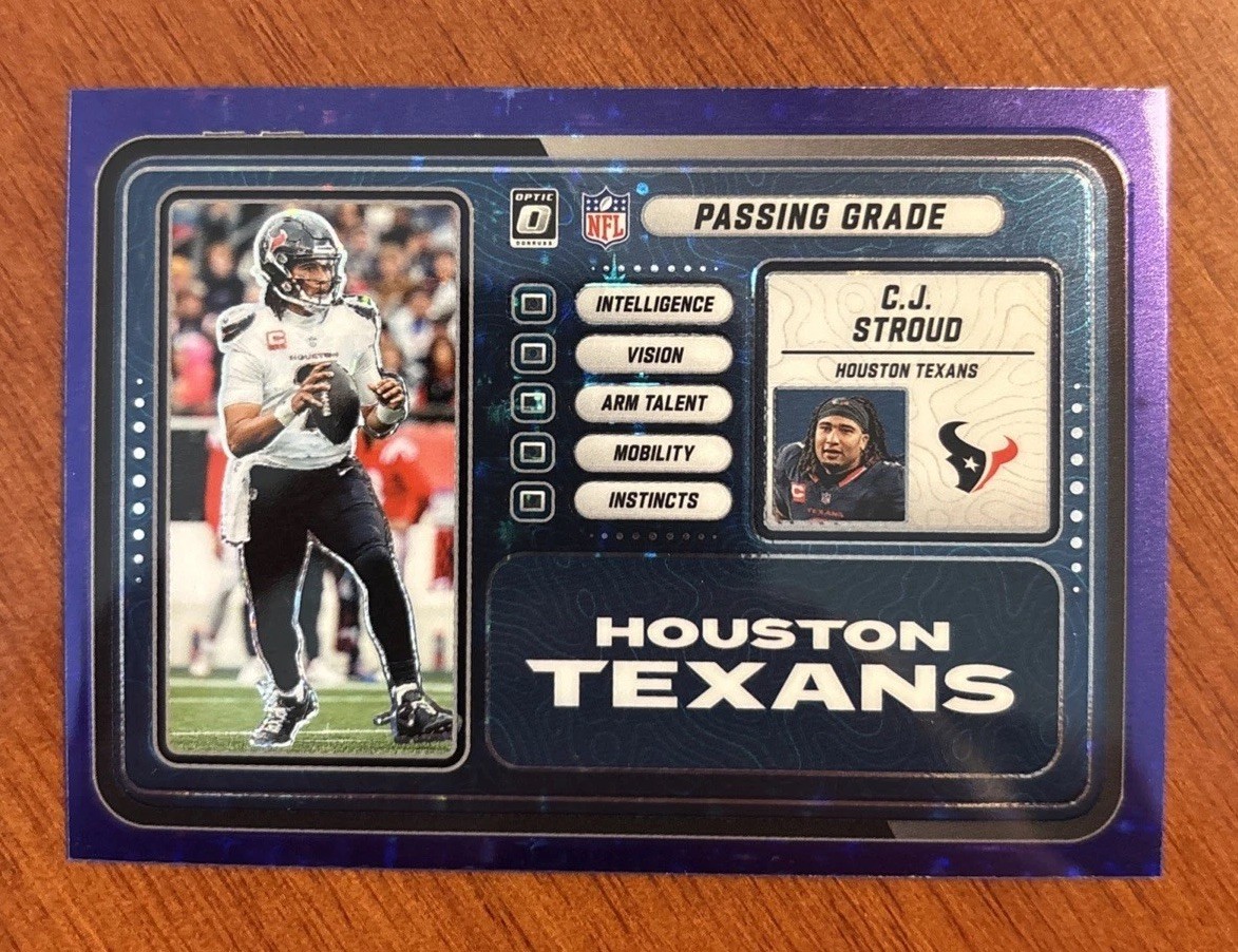 2025 Optic FOTL C.J. Stroud Passing Grade Purple Stars /25 #9
