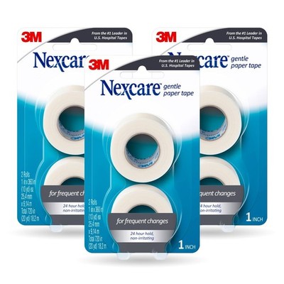 Nexcare Gentle Paper First Aid Tape, Ideal For Securing Gauze And Dressings, 6 P