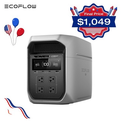 EcoFlow DELTA 3 Max Plus 3000W 2048Wh Portable Power Station Solar