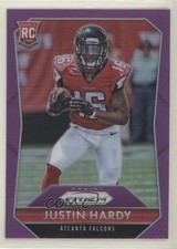 2015 Panini Prizm Rookies Violet Prizm Justin Hardy #254 03jn
