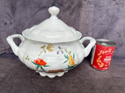 Schöne (GUTER ZUSTAND) Vintage Porzellan oder Porzellan Kasserolle Eintopf Gemüseschale