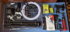 izonix camera and attachments, tripods, battery and charger