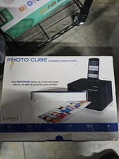 VuPoint Photo Cube IP-P28-VP Compact Photo Printer 4x6 Panorama Dock Open Box
