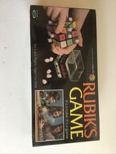 Vintage Rubik  s Cube Game with White Pegs 1982 by Ideal Toy Corp FACTORY SEALED