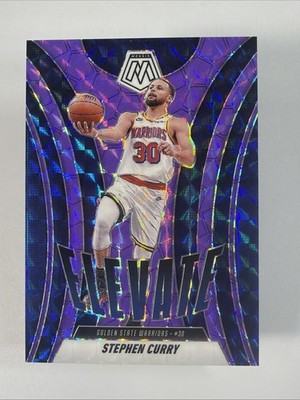 /175 Elevate Stephen Curry #24 Fluorescent Purple Mosaic 2024-25 Panini Warriors