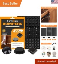 Durable 122 PCS Self-Stick Rubber Feet for Appliances and Furniture Protection