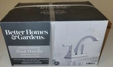 Two Handle Bathroom Sink Faucet Chrome Better Homes & Gardens Chandler  New