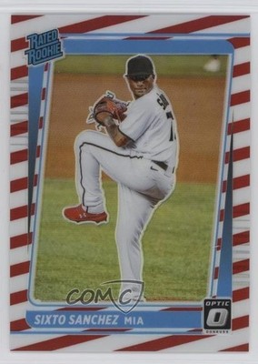 2021 Panini Donruss Optic Rated Freedom Prizm 26/45 Sixto Sanchez Rookie RC 09wa