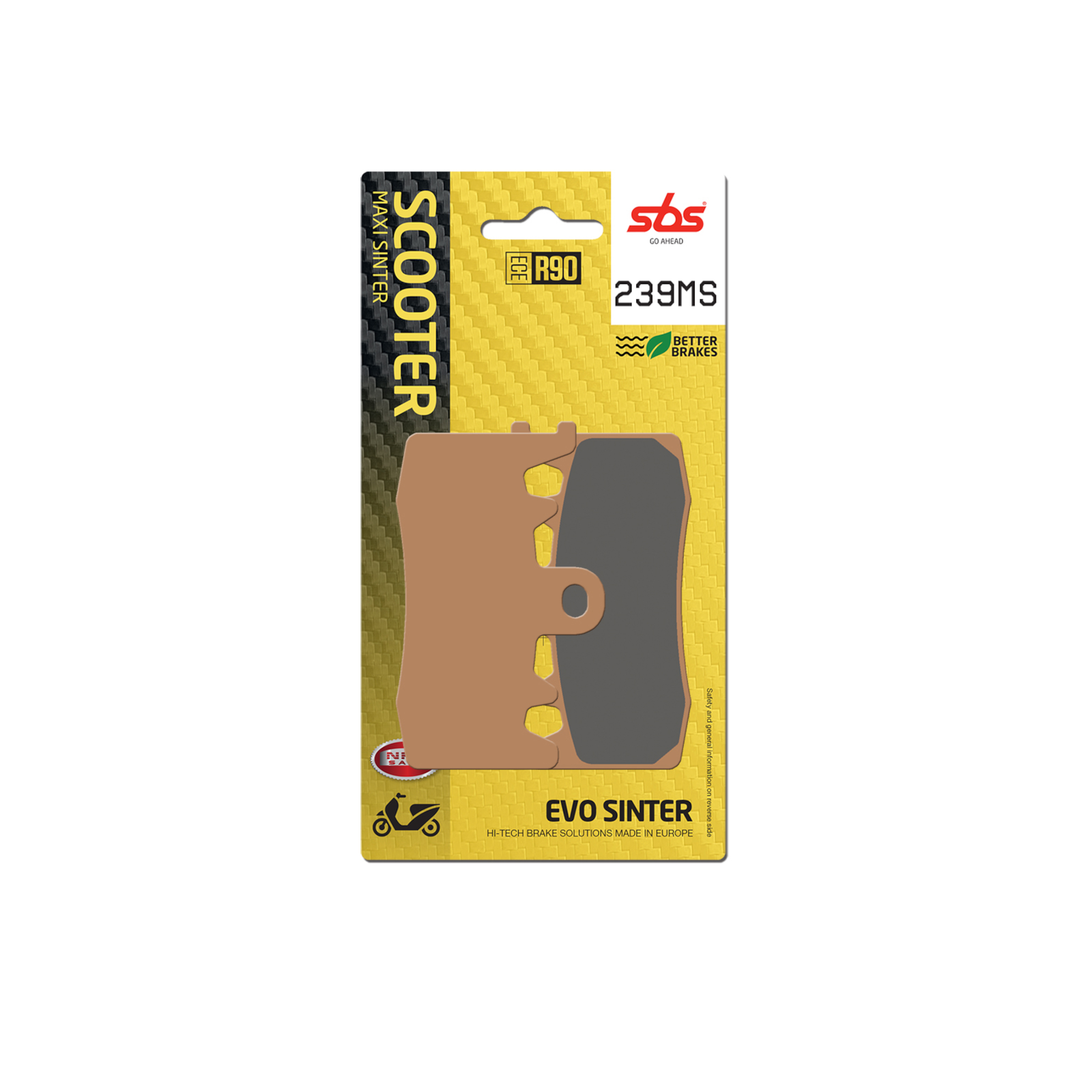SBS 239MS BRAKE PADS SINTER