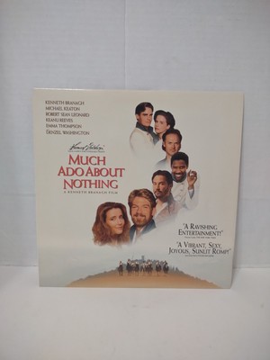Much Ado About Nothing (Laserdisc, 1993) Keanu Reeves, Denzel Washington, Keaton