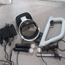 Sony PlayStation 4 VR1 Complete Set for PS4 + Move Controllers + Aim Gun