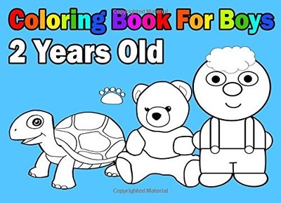 COLORING BOOK FOR BOYS 2 YEARS OLD: EASY AND CUTE - FOR By Landscape Coloring