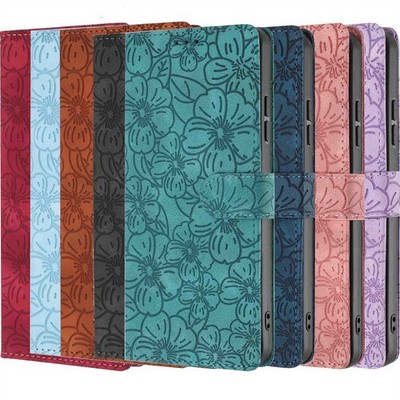 Sakura Flower Wallet Phone Case for Samsung S25 S24 S23 S22 S21 S20 S9 S8 S10