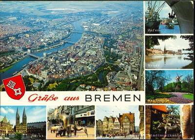 FRG-Germany-Hanseatic City of Bremen-different views-1987
