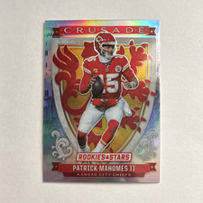 Panini Rookies & Stars 2025 Silver Prizm Crusade #1 Patrick Mahomes II Chiefs