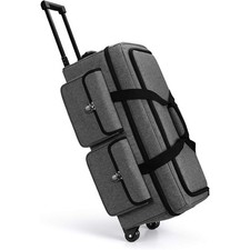 Rolling Craft Tote Bag with Wheels Compatible for Cricut Maker 4, Maker 3, Maker