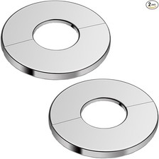 2Pcs 2.4"/61mm Wall Split Flange, Round Escutcheon Plate Cover 51mm 2in 