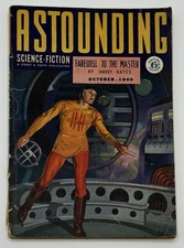 ASTOUNDING SCIENCE FICTION Oct 1939 Farewell To The Master UK Ed Cover Detached