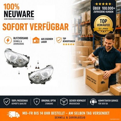 Scheinwerfer Set Links & Rechts passend für Ford S-Max 15 & Leuchtmittel & H15
