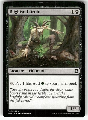 Blightsoil Druide 80 Common Eternal Masters Magic: The Gathering NM