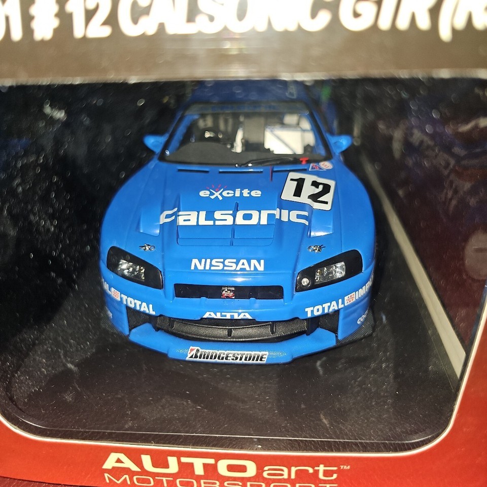 AUTO art 1/18 JGTC 2001 #12 CALSONIC R34 GT-R Unexhibited, stored in a ...