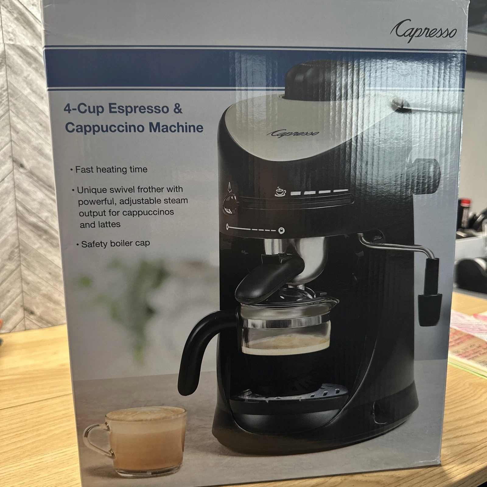 Capresso 4-Cup Espresso and Cappuccino Machine - 12 Oz. Capacity