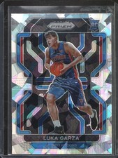 2021-22 Panini Prizm Luka Garza #303 Silver Cracked Ice Prizm Rookie - Pistons