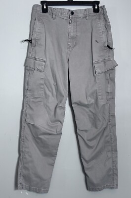 Men's Beige/khaki Cargo Pants. Thick Material. Zipper Pockets. Small Stretch