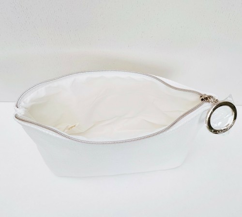 CLARINS White Makeup Cosmetics Bag Case, Travel Toiletry Pouch, Brand NEW! - Picture 6 of 7