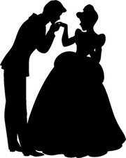 Vinyl Car Decal Run Disney Princess Cinderella Prince Dance Silhouette Sticker