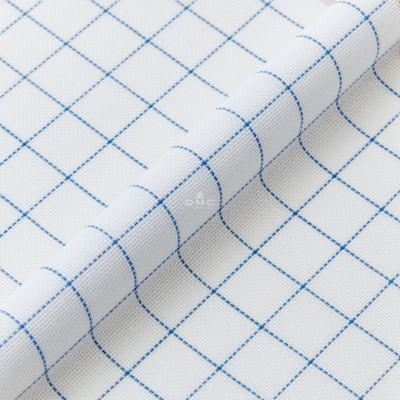 DMC 25 Stück Abfall Leinwand (weiß) blau Gitter (mehrere Größen verfügbar)