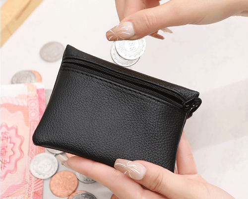 Women Coin Card Key Leather Ring Mini Wallet Pouch Purse Zip Up Small Change Bag - Picture 14 of 22