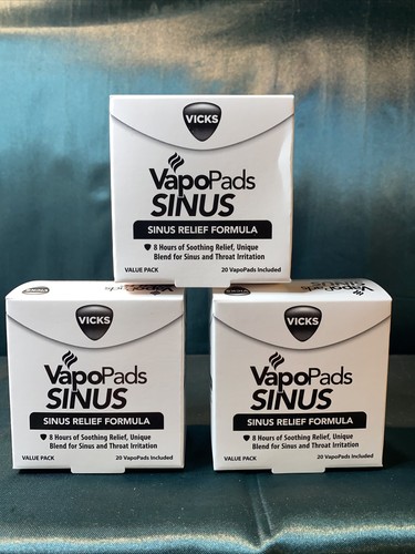 3-Vicks VapoPads Original Menthol Scent 20 Count Menthol Scented Vapor Pads - Picture 1 of 6