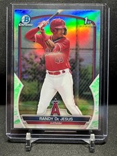 Randy De Jesus 2023 Bowman Chrome Green Lunar Refractor RC #BCP-19 Angels