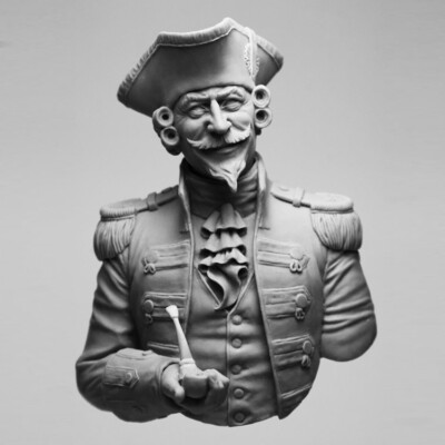 1/9 resin bust model kit historical figures Baron X301 Unassembled Unpainted
